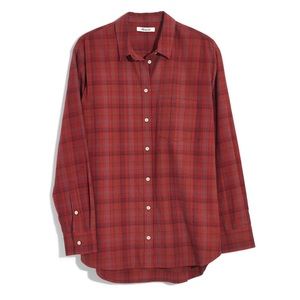 Madewell Plaid Oversize Ex-boyfriend shirt
